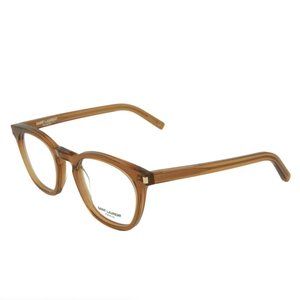 Saint Laurent Unisex Brown Transparent Eyeglasses!